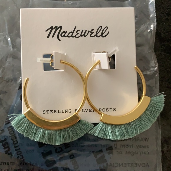 Madewell Jewelry - Madewell Fringe Hoop earrings